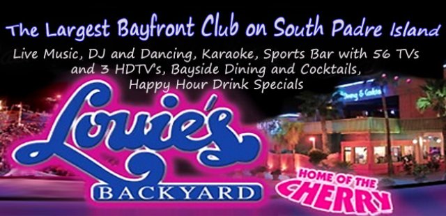 Louie's Backyard South Padre Island Nightlife sports bar dance club karaoke